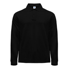 Футболка-поло мужская с длинным рукавом JHK POLO REGULAR MAN LS черная
