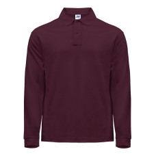 Футболка-поло мужская с длинным рукавом JHK POLO REGULAR MAN LS бордовый