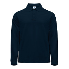 Футболка-поло мужская с длинным рукавом JHK POLO REGULAR MAN LS темно-синяя