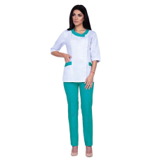 Костюм горничной (мятный с белым)