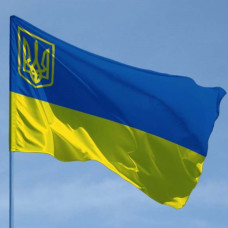 Флаг Украины с гербом