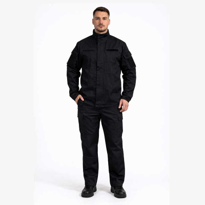 Чорна форма для охорони 4Worker, костюм ріп-стоп SECURITY