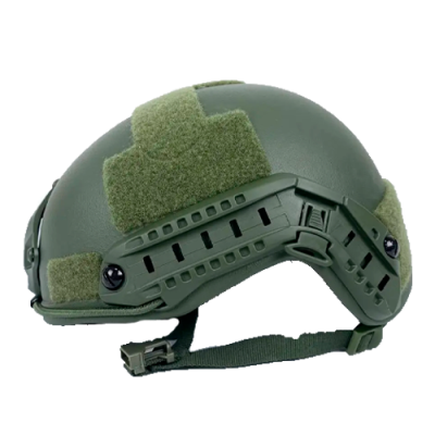 Шлем кевларовый Fast Helmet NIJ IIIA масло с рейлингами