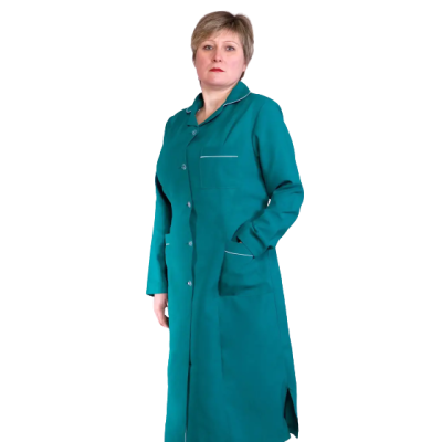 Женский рабочий халат, зелёный