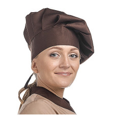 Колпак повара круглый коричневый