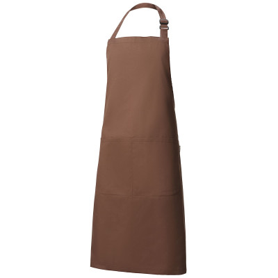 Фартух "BARISTA" з нагрудником, колір chocolate (темно-коричневий)