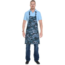 Фартук HORECA (ХОРЕКА) с нагрудником camouflage grey (камуфляжный серый)