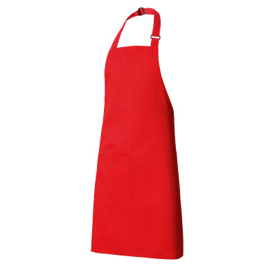Фартук HORECA (ХОРЕКА) с нагрудником red (красный)