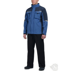 Куртка "Профи" ткань "Softshell" синий-темно-синий