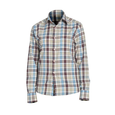 Рубашка в клетку HIPSTER (хипстер) plaid beige (шотландка бежевая)