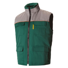 Жилет "Профессионал" зимний зеленый-светло-серый