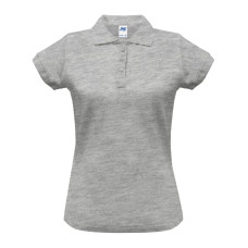 Поло женская JHK POLO REGULAR LADY (цвет серый меланж) ОПТОМ