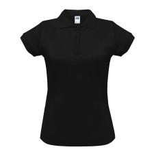 Поло женская JHK POLO REGULAR LADY (цвет черный) ОПТОМ