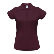 Поло женская JHK POLO REGULAR LADY (цвет бордовый) ОПТОМ