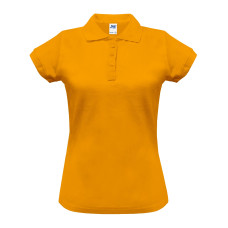 Поло женская JHK POLO REGULAR LADY (цвет горчичный) ОПТОМ