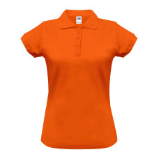 Поло женская JHK POLO REGULAR LADY (цвет оранжевый) ОПТОМ