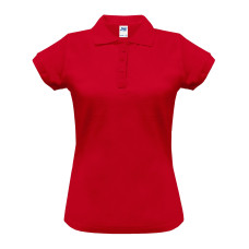 Поло женская JHK POLO REGULAR LADY (цвет красный) ОПТОМ