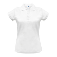 Поло женская JHK POLO REGULAR LADY (цвет белый) ОПТОМ