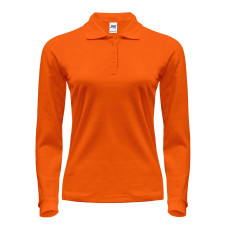 Поло женская JHK POLO REGULAR LADY LS (цвет помаранчевий) ОПТОМ