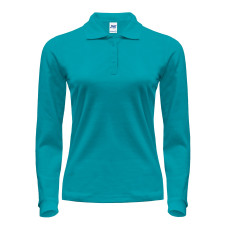 Поло женская JHK POLO REGULAR LADY LS (цвет бірюзовий) ОПТОМ
