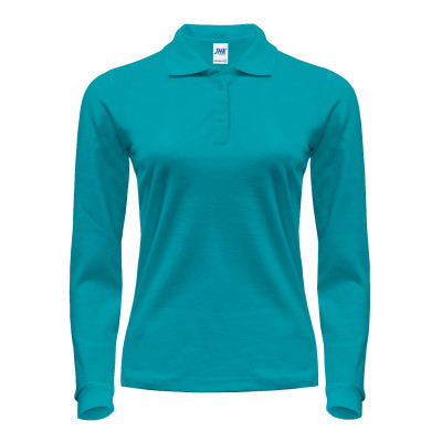 Поло жіноча JHK POLO REGULAR LADY LS (колір бірюзовий) ОПТОМ
