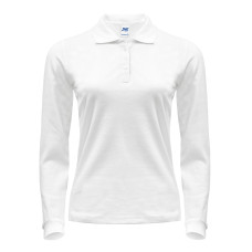 Поло женская JHK POLO REGULAR LADY LS (цвет білий) ОПТОМ