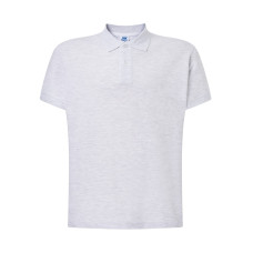 Поло мужская JHK POLO REGULAR MAN (цвет белый меланж) ОПТОМ