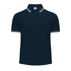 Поло мужская JHK POLO REGULAR MAN CONTRAST (цвет темно-синий) ОПТОМ