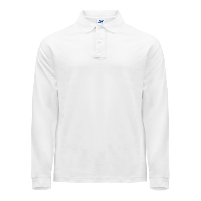 Поло чоловіча JHK POLO REGULAR MAN LS (колір білий) ОПТОМ