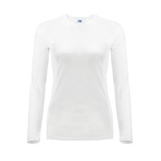 Футболка женская с длинными рукавами  JHK LADY COMFORT LS (цвет белый) ОПТОМ