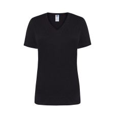 Футболка женская JHK LADY COMFORT V-NECK (цвет чорний) ОПТОМ