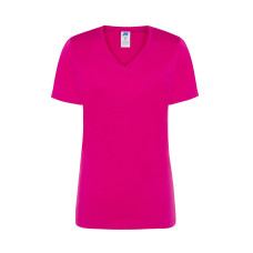 Футболка женская JHK LADY COMFORT V-NECK (цвет світло-малиновий) ОПТОМ