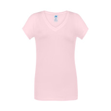 Футболка женская JHK LADY COMFORT V-NECK (цвет рожевий) ОПТОМ