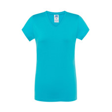 Футболка женская JHK LADY COMFORT V-NECK (цвет бірюзовий) ОПТОМ