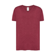 Футболка мужская JHK URBAN V-NECK (цвет красный темный меланж) ОПТОМ