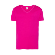 Футболка мужская JHK URBAN V-NECK (цвет малиновый светлый) ОПТОМ