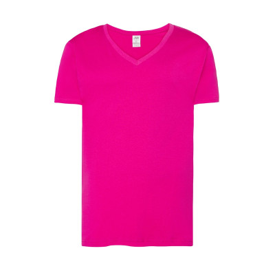 Футболка чоловіча JHK URBAN V-NECK (колір малиновий світлий) ОПТОМ