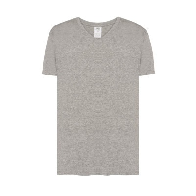 Футболка чоловіча JHK URBAN V-NECK (колір сірий меланж) ОПТОМ