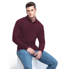 Поло мужская JHK POLO REGULAR MAN LS (цвет бордовый) ОПТОМ