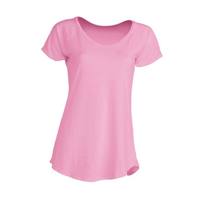 Футболка женская JHK URBAN SLUB LADY (цвет розовый) ОПТОМ