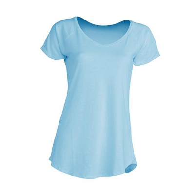 Футболка женская JHK URBAN SLUB LADY (цвет голубой) ОПТОМ